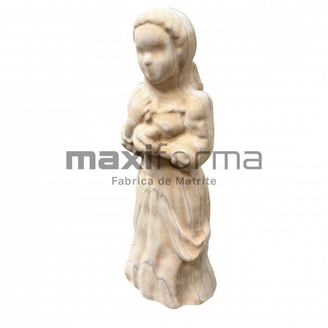 Matrita Alba ca Zapada,  (set 2 bucati fata si spate) – 60 cm H