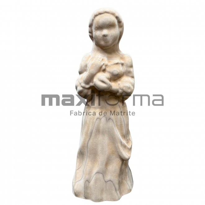 Matrita Alba ca Zapada,  (set 2 bucati fata si spate) – 60 cm H