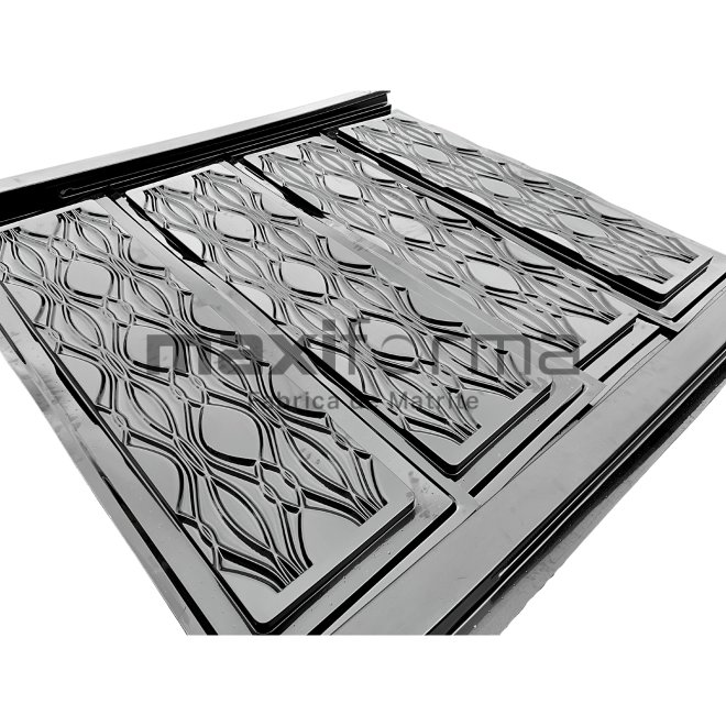 Set Matrite gard panou intreg format din 4 matrite mijloc si 2 stalpi LIS, Model – Farmec