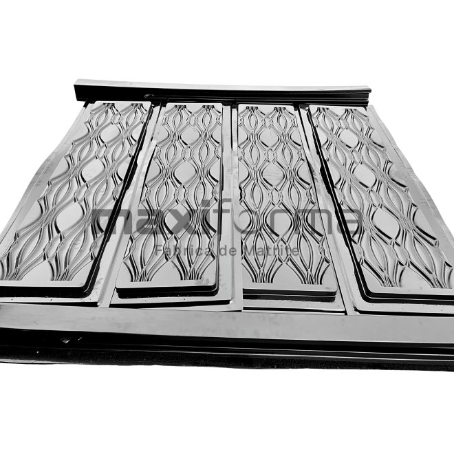 Set Matrite gard panou intreg format din 4 matrite mijloc si 2 stalpi LIS, Model – Farmec