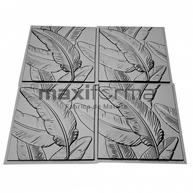 Set 4 Matrite panouri decorative 3d, model Paris, 50x50x2cm