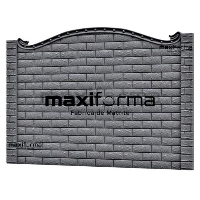 Set Matrite gard panou intreg format din 2 matrite mijloc + 1 terminatia si 2 stalpi, Model - President