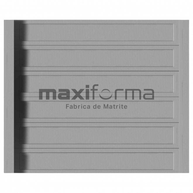 Set Matrite gard panou intreg format din 6 matrite (200x30x4cm) si 2 stalpi LIS, Model – M1